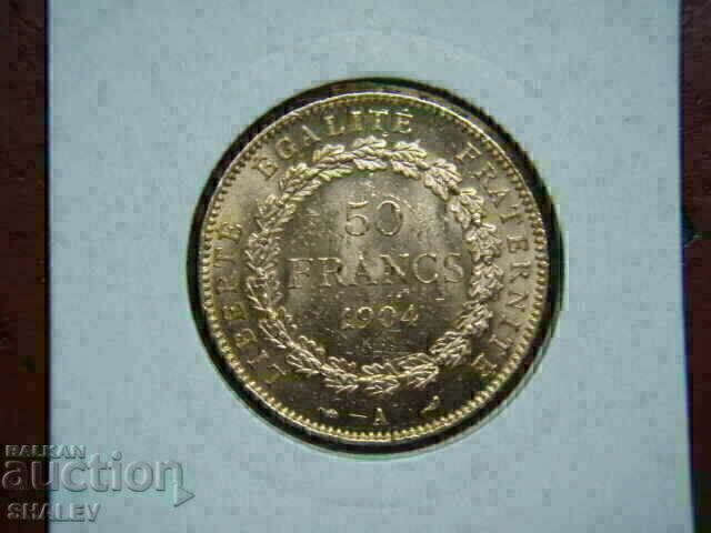 50 Francs 1904 A France - AU/Unc (Gold) with price € 2589.89 | 5065.38 BGN