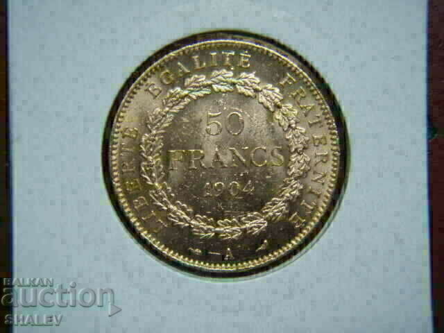 Auction  50 Francs 1904 A France - AU/Unc (Gold)