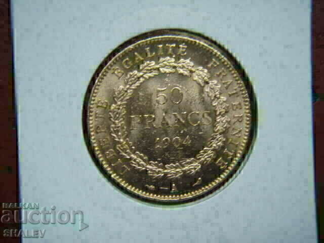 Delivery of 50 Francs 1904 A France - AU/Unc (Gold)