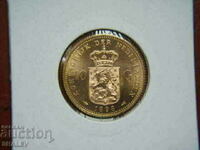 10 Gulden 1898 Netherlands (Нидерландия) /2/- AU/Unc (злато)