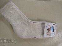 Machine knitted 100% wool children's socks, size 2