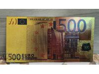 500 euro gold banknote
