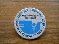 badge "International Rock Festival - Warsaw 1975"