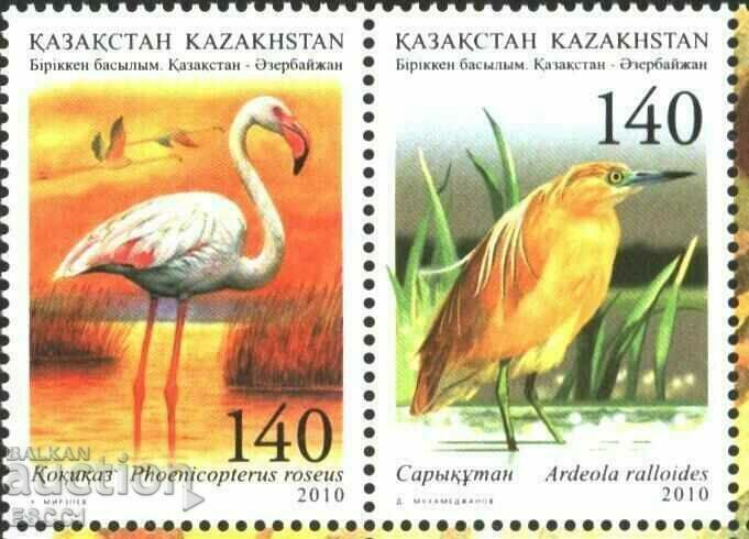 Καθαρά γραμματόσημα Fauna Birds 2010 από το Καζακστάν
