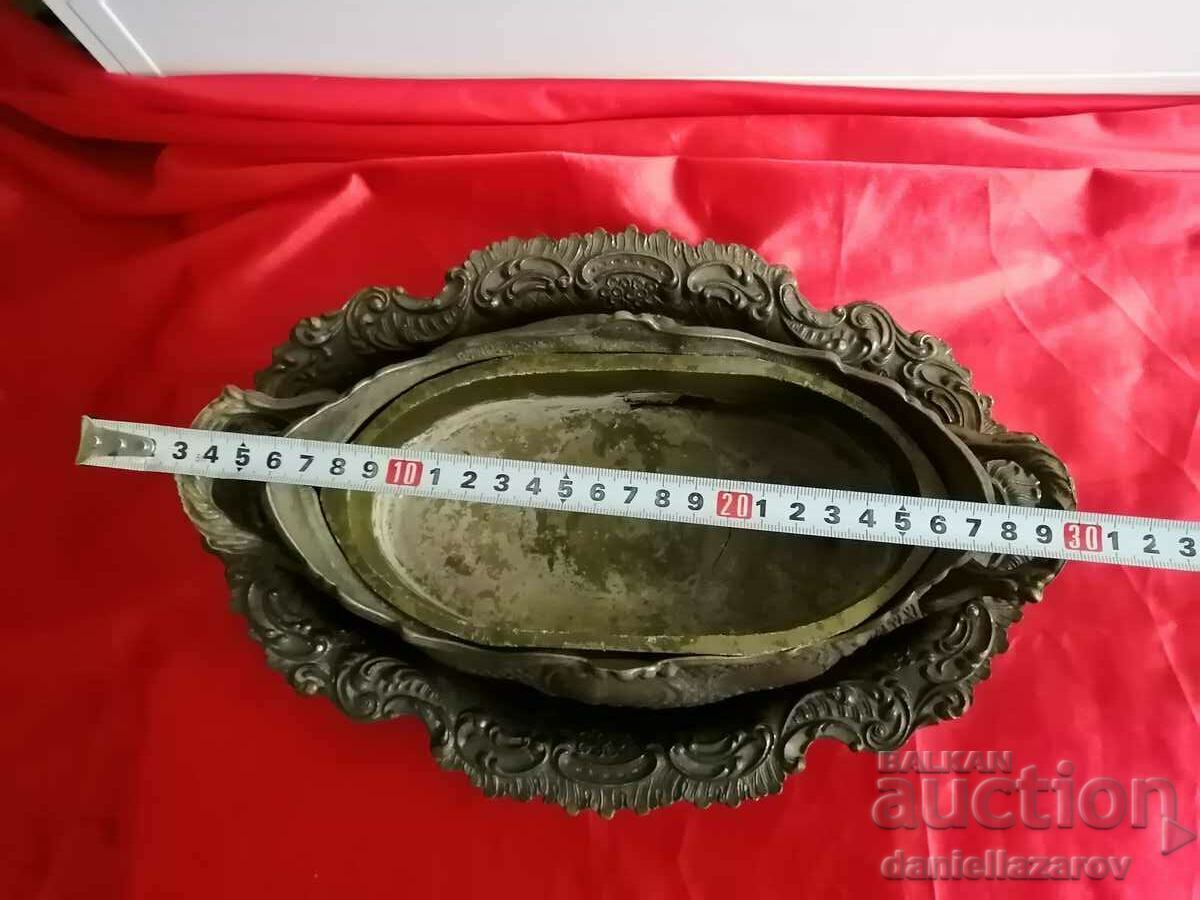 Old Bronze BAROQUE GARDINIERA with Stand - 6 Old Bronze BAROQUE GARDINIERA with Stand - 6