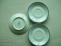 Old Bulgarian porcelain saucers