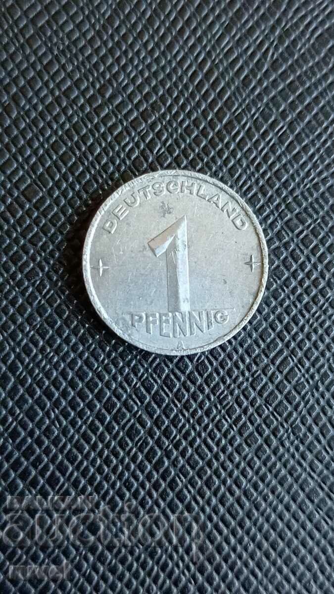 RDG 1 pfennig, 1952