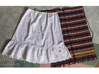 Authentic apron and petticoat, embroidery, costumes