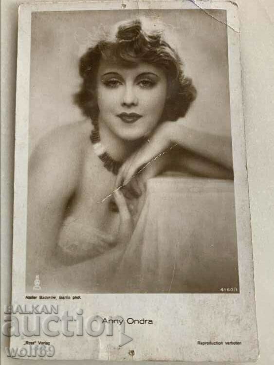 Used royal postcard - Anny Ondra - Czech Republic - 1902-1987