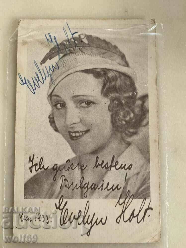 Famous Artists-Evelyn Holt-Germany-USA-1908-2001-Autograph