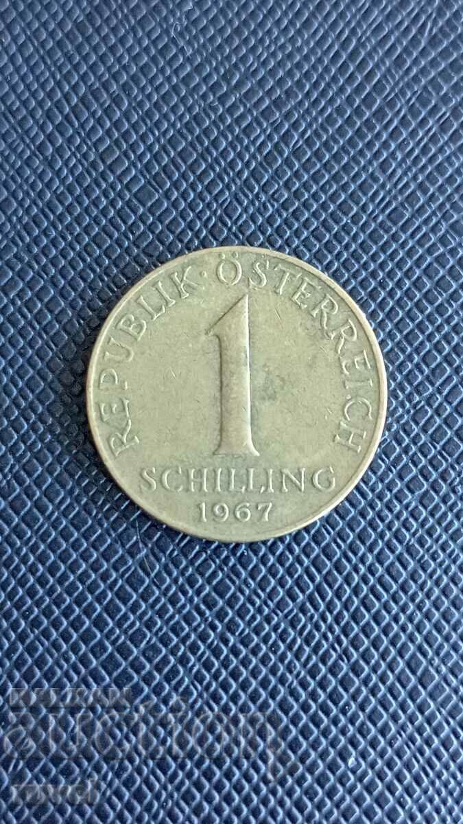 Австрия, 1 шилинг 1967 г.