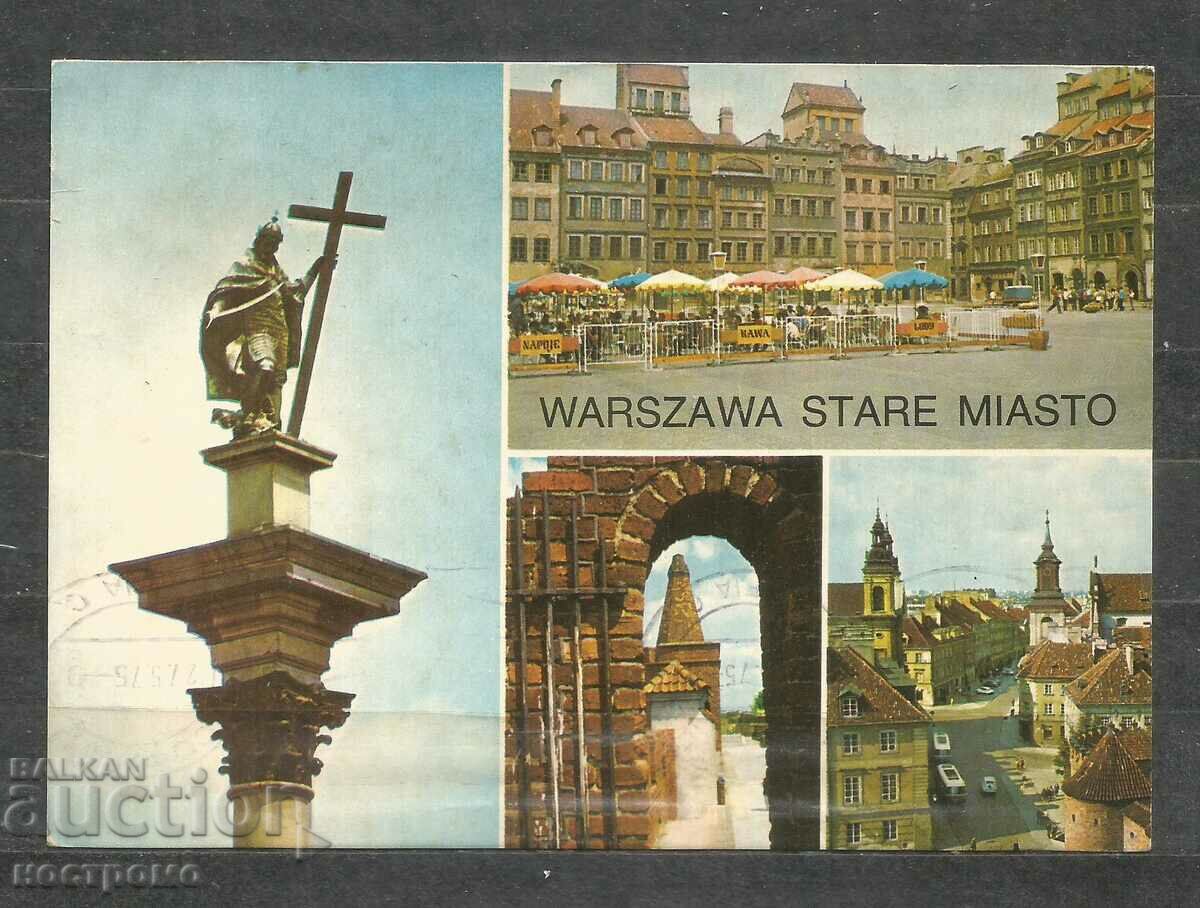 Βαρσοβία - ταξίδεψε ταχυδρομική κάρτα Πολωνία - A 1622