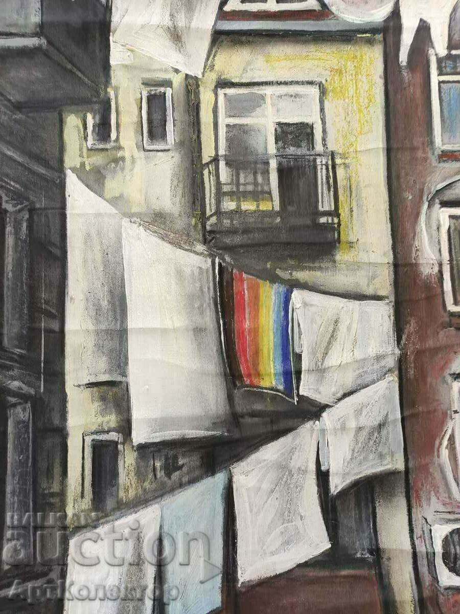 Lyuben Stoev painting The cycle "The other city - view from above" with price 1999.00 BGN | € 1022.07 Lyuben Stoev painting The cycle "The other city - view from above" with price 1999.00 BGN | € 1022.07