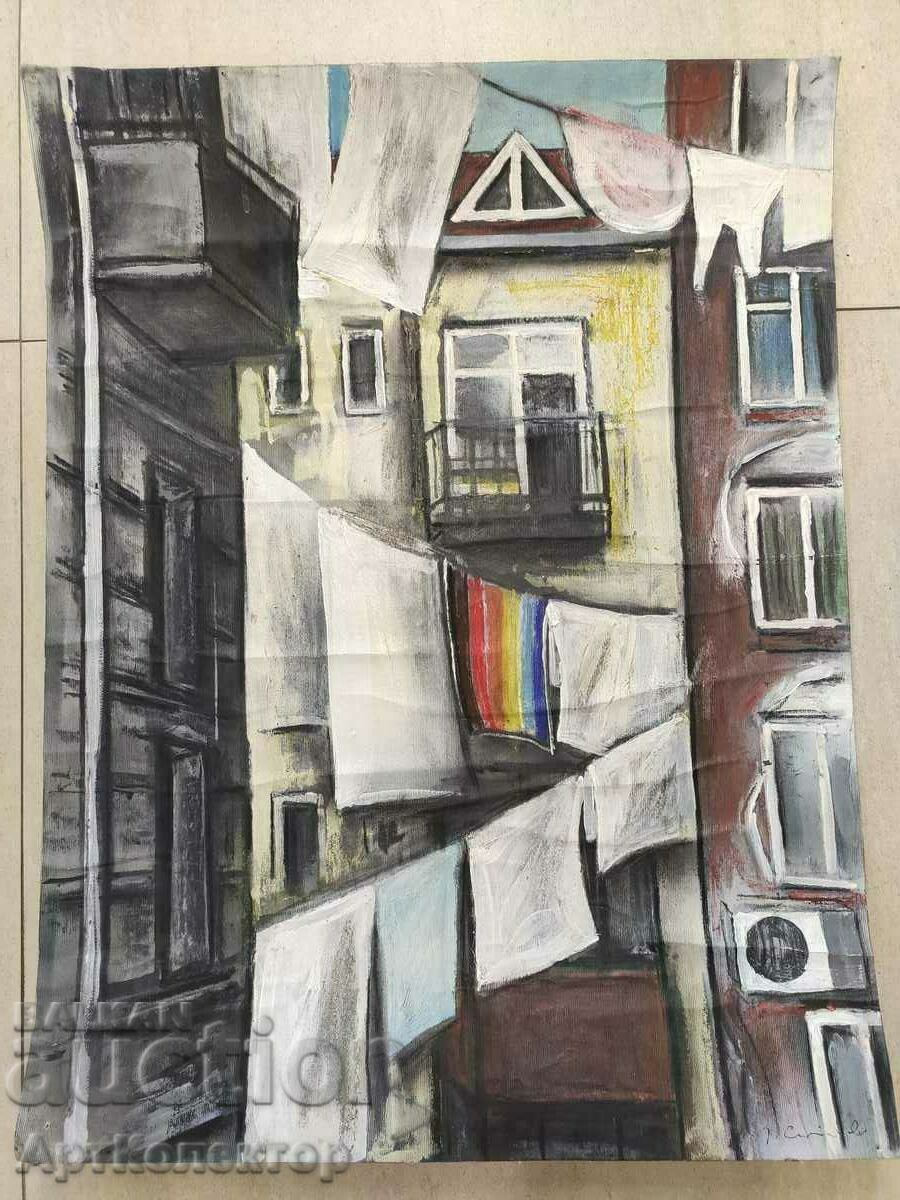 Auction Lyuben Stoev painting The cycle "The other city - view from above" Auction Lyuben Stoev painting The cycle "The other city - view from above"