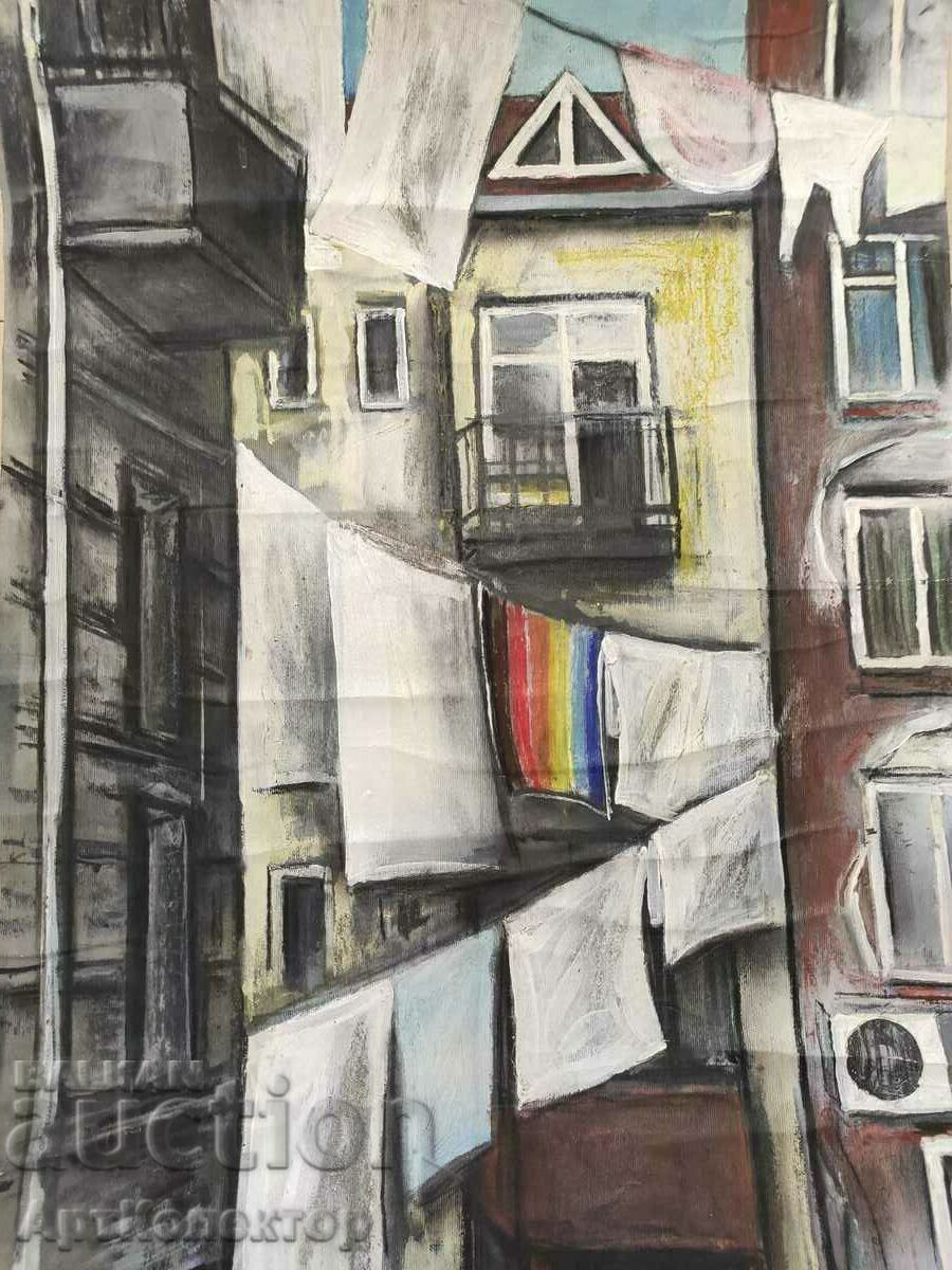 Lyuben Stoev painting The cycle "The other city - view from above" - 7 Lyuben Stoev painting The cycle "The other city - view from above" - 7