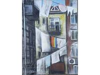 Lyuben Stoev pictează Ciclul „Celălalt oraș - vedere de sus”