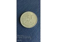 Белгия 5 франка 1986 г