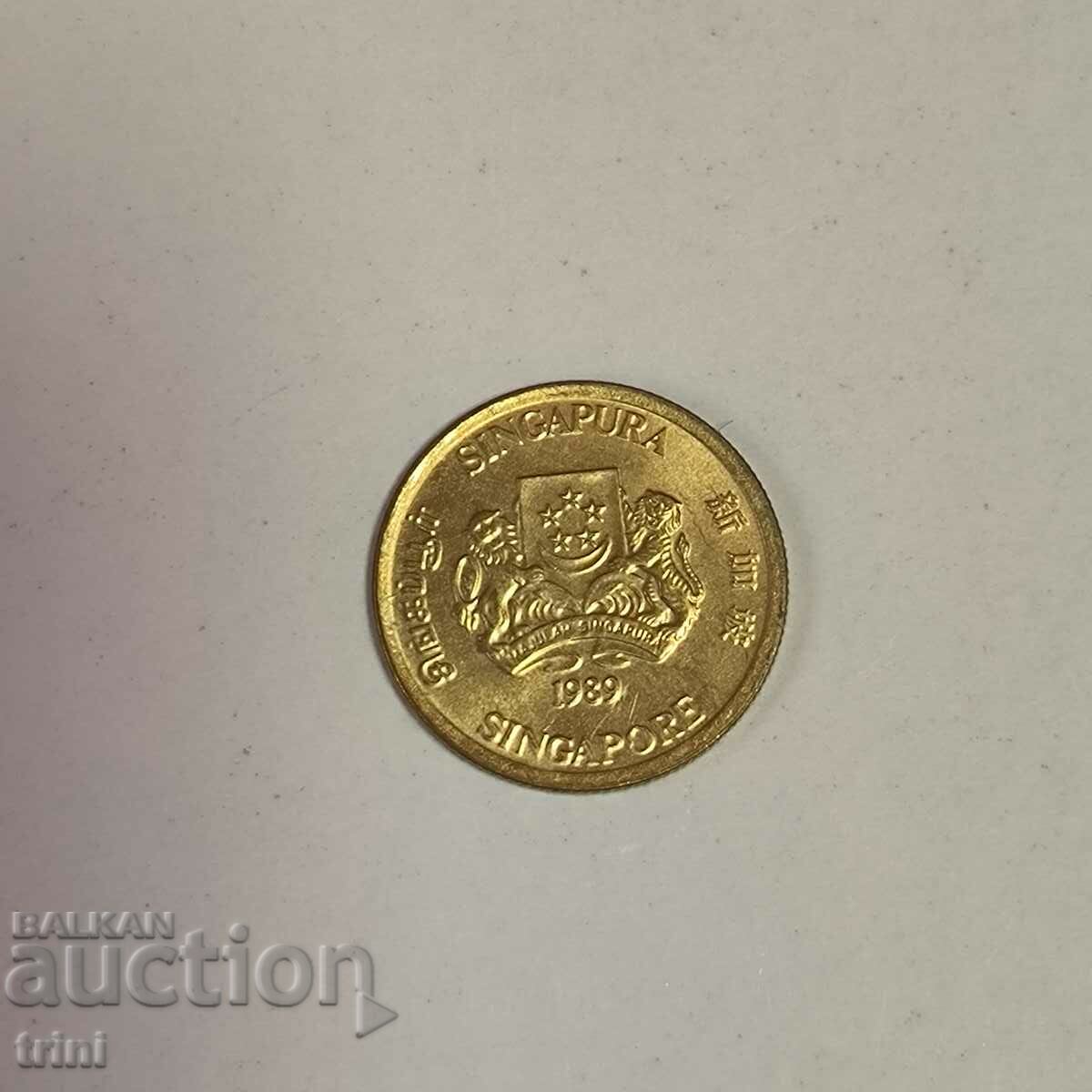 Singapore 5 cents 1989 year g65 with price 1.00 BGN | € 0.51 Singapore 5 cents 1989 year g65 with price 1.00 BGN | € 0.51