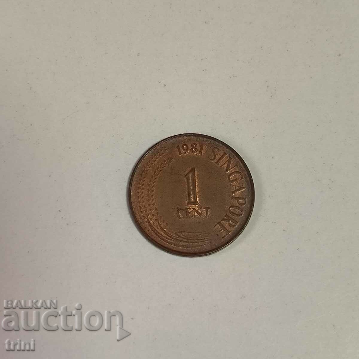 Singapore 1 cent 1981 anul g66