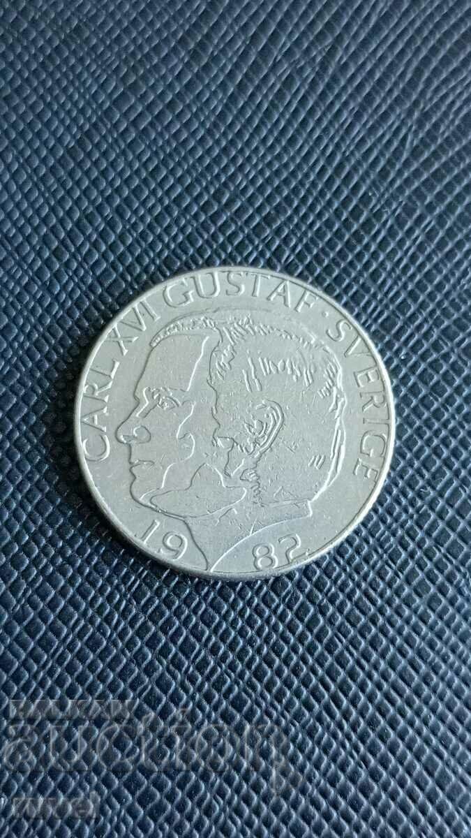 Sweden 1 kroner, 1982