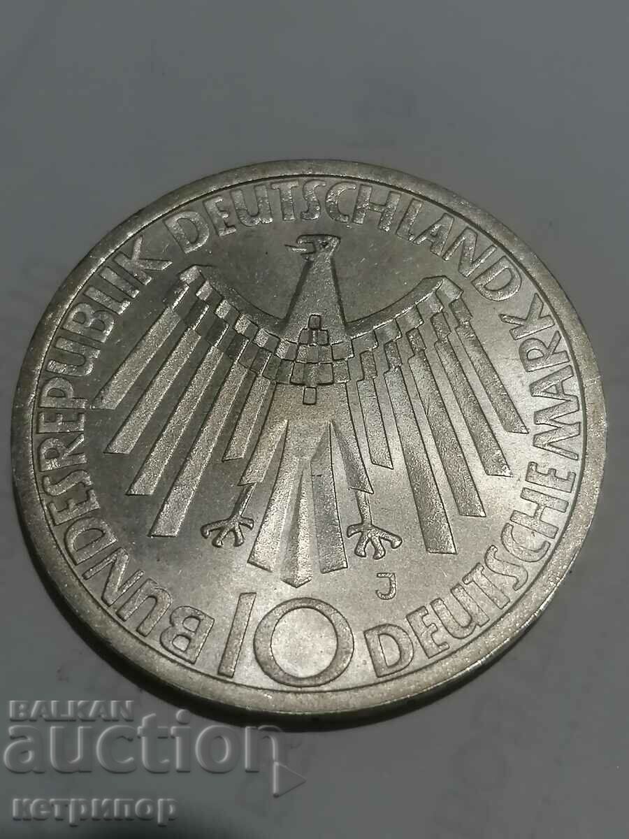 10 stamps Germany 1972 J silver with price 25.50 BGN | € 13.04 10 stamps Germany 1972 J silver with price 25.50 BGN | € 13.04