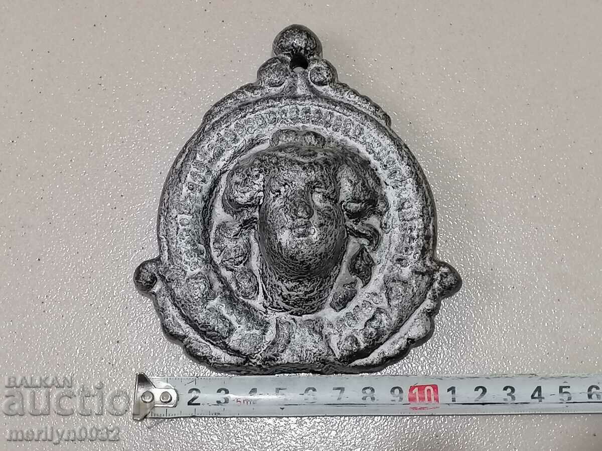 Delivery of Front Door Goddess Figure Figural Cast Iron Delivery of Front Door Goddess Figure Figural Cast Iron