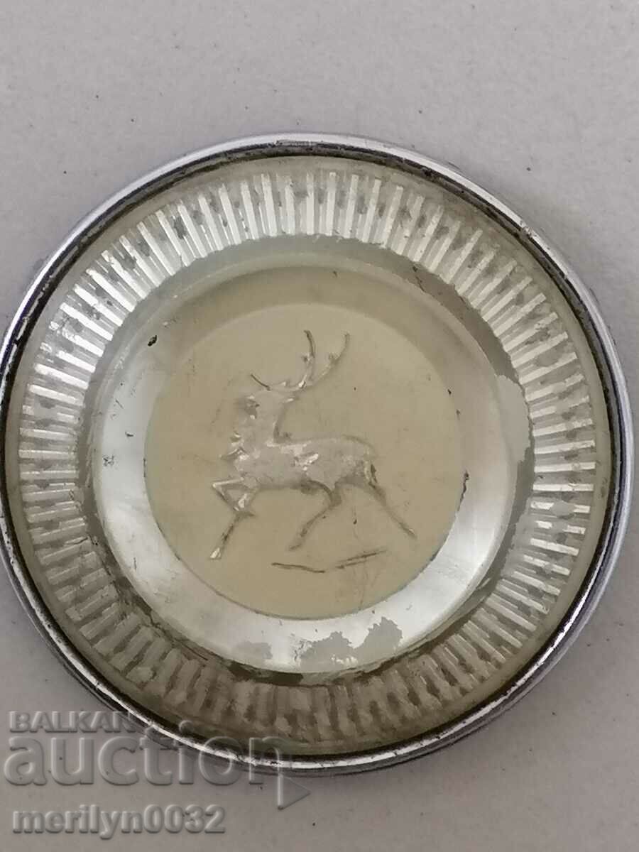 The winged emblem from the steering wheel of a VOLGA Gas car - 5