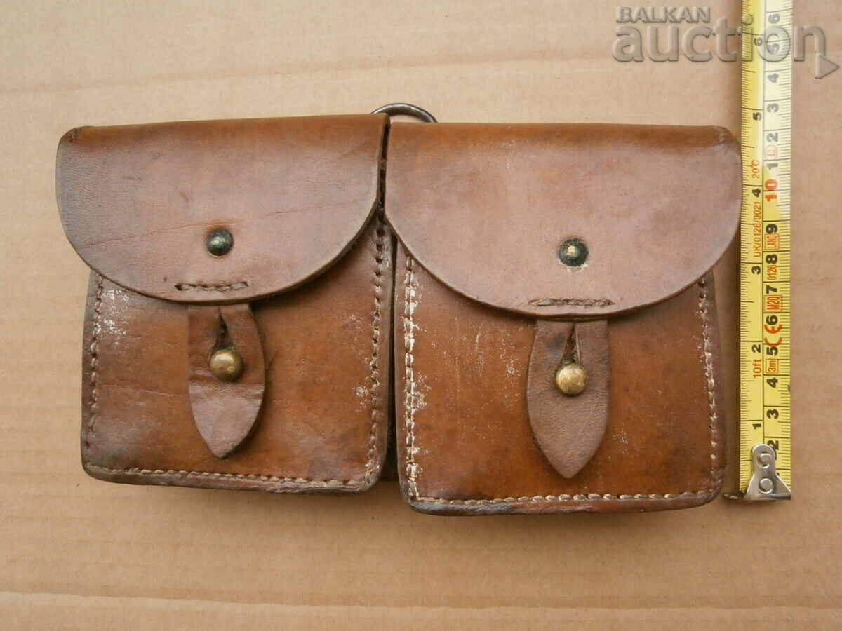 WW1 WW1 Mannlicher Carcano Rifle Leather Ammo Flap