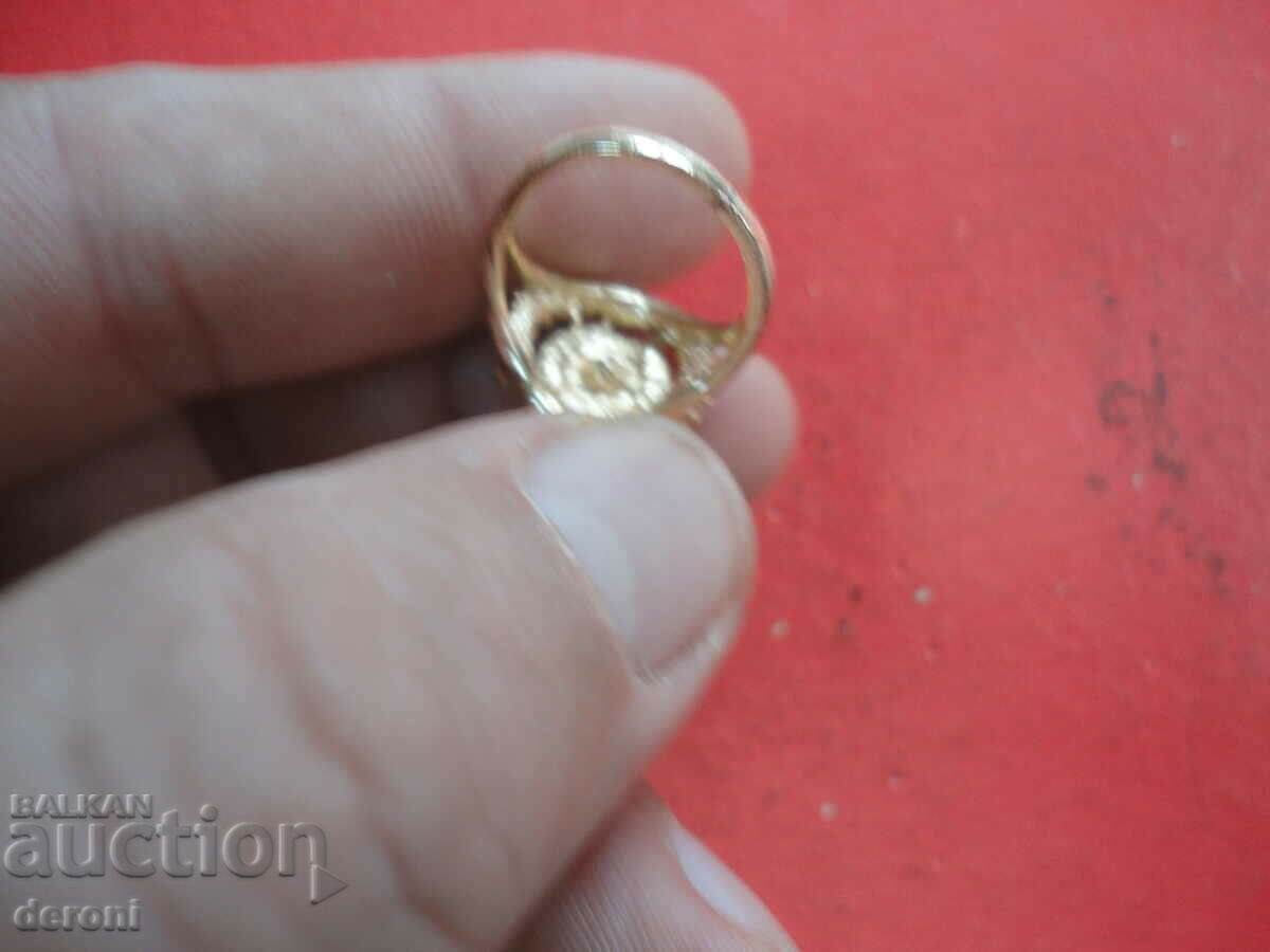 Gold plated ring with stones 4 with price 10.00 BGN | € 5.11 Gold plated ring with stones 4 with price 10.00 BGN | € 5.11