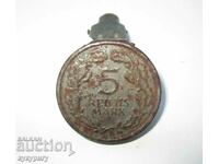 Old advertising coin bank decoration 5 Reich Marks