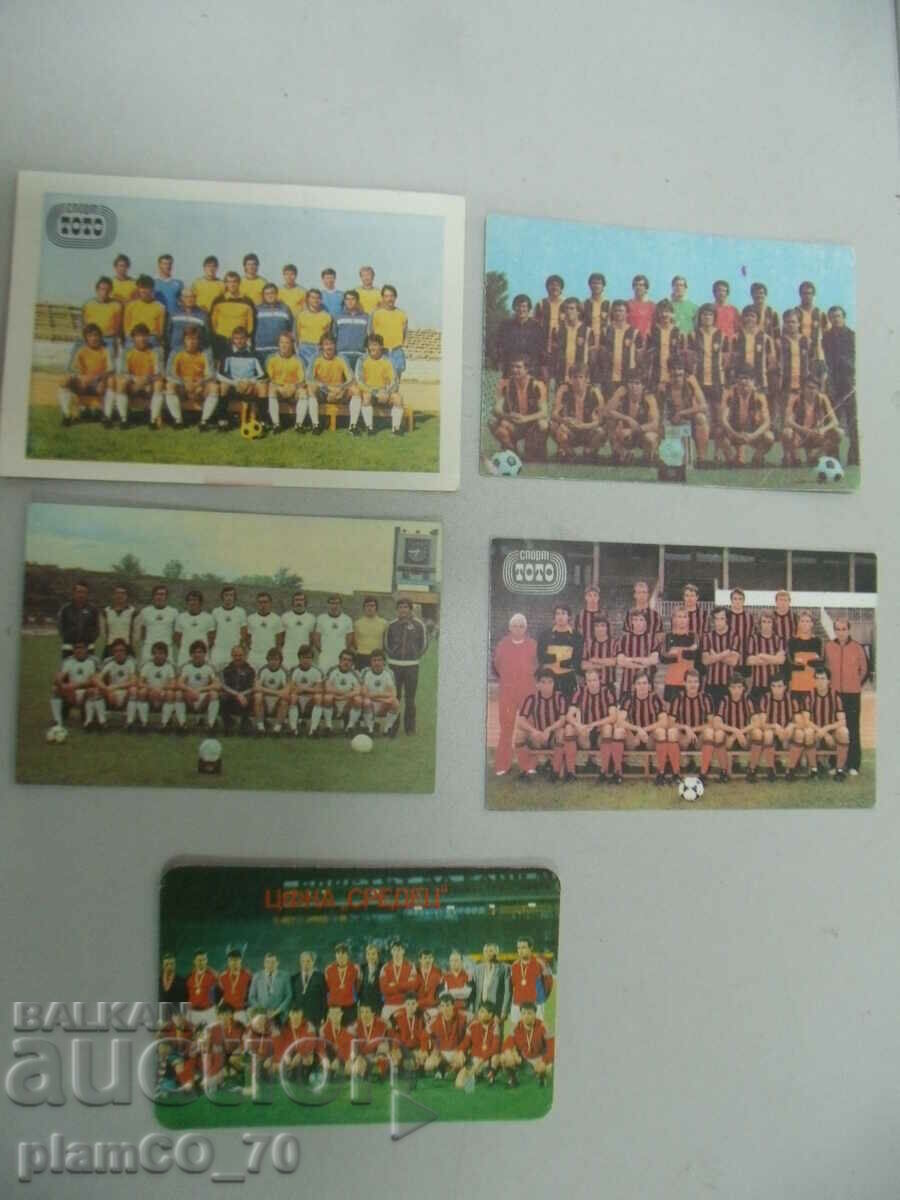 Auction No.*7299 lot 11 old calendars - football teams Auction No.*7299 lot 11 old calendars - football teams