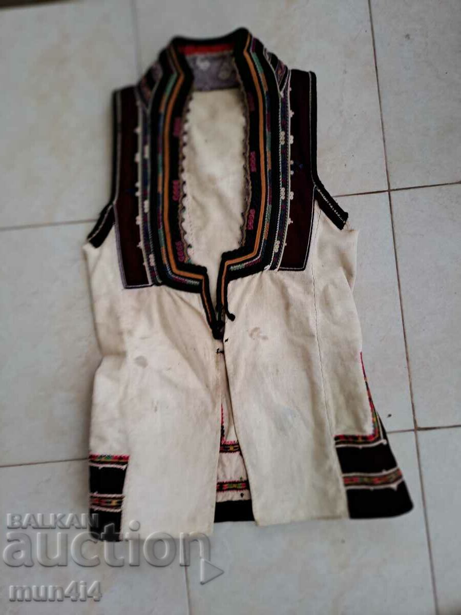 Αυθεντικό παλιό γιλέκο λαϊκή φορεσιά πούλιες Γαϊτάνι