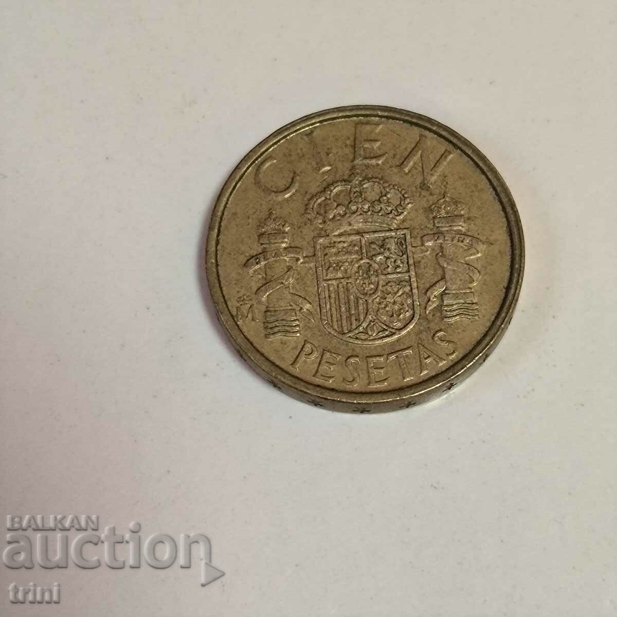 Spain 100 pesetas 1988 year g54