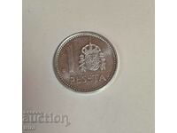 Spain 1 peseta 1989 year g56