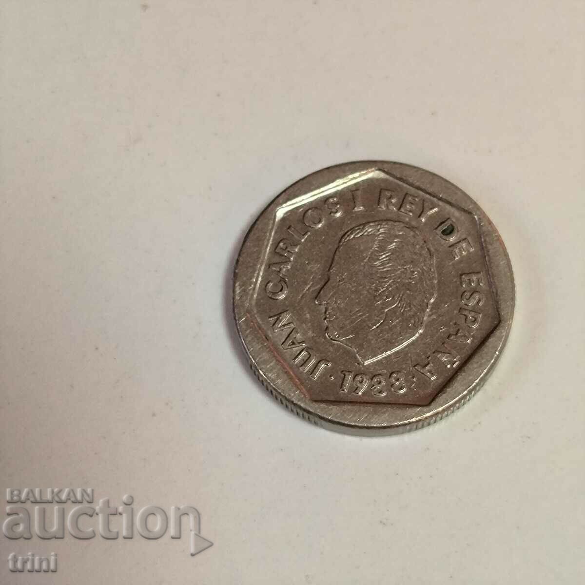 Spain 200 pesetas 1988 year g57 with price 3.00 BGN | € 1.53