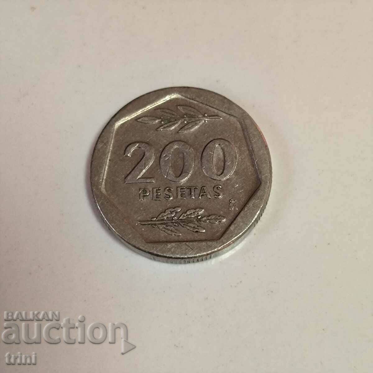 Spain 200 pesetas 1988 year g57