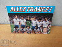 Футболна  картичка  1984 г  Франция