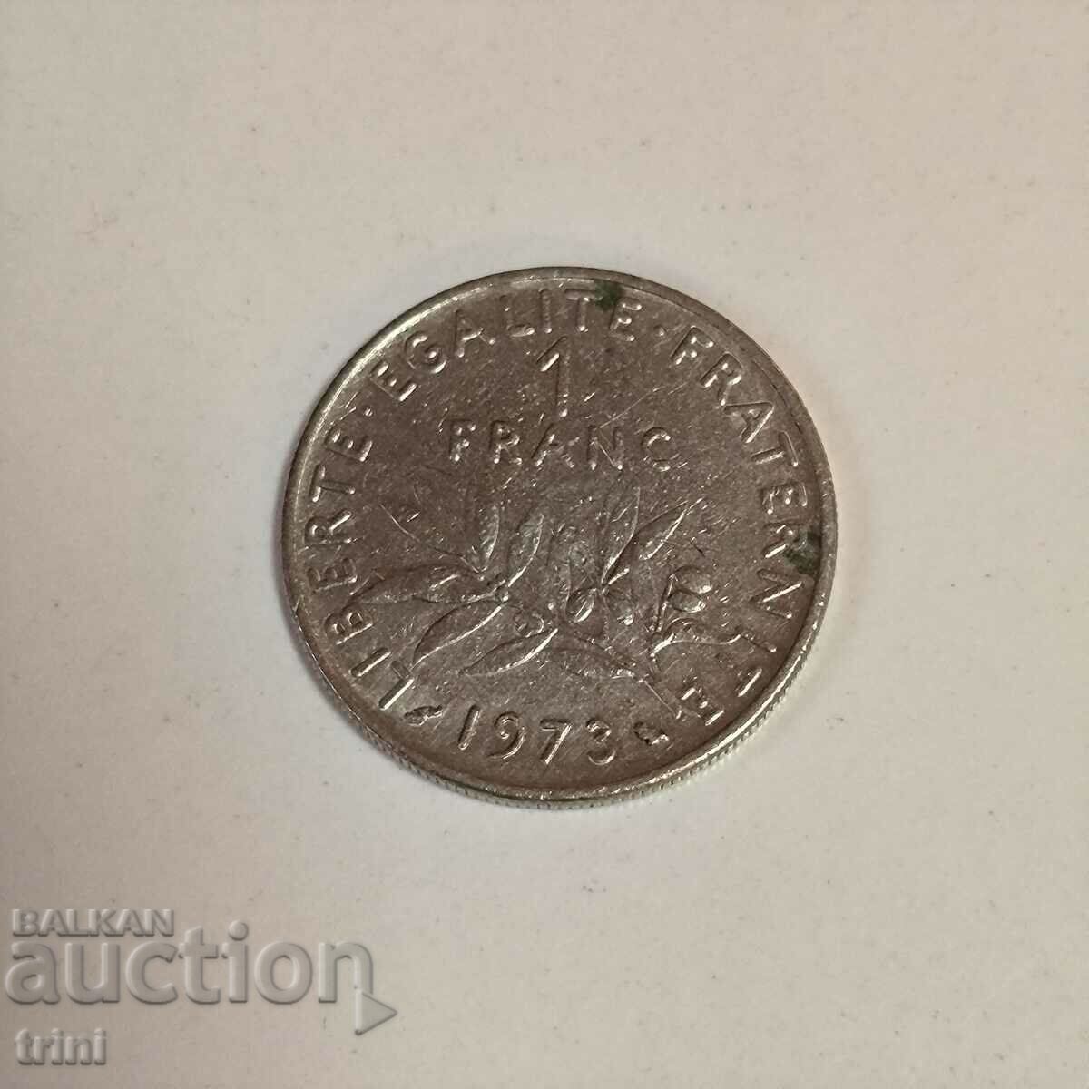 France 1 franc 1973 year g37