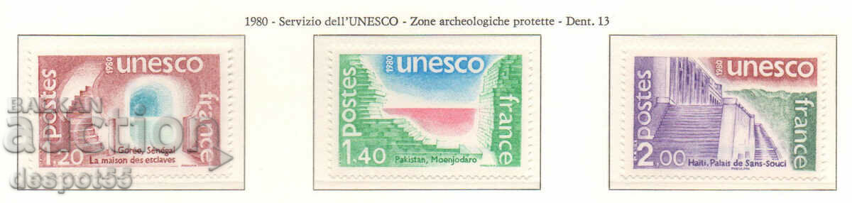 1980. Франция. Световно наследство на ЮНЕСКО.
