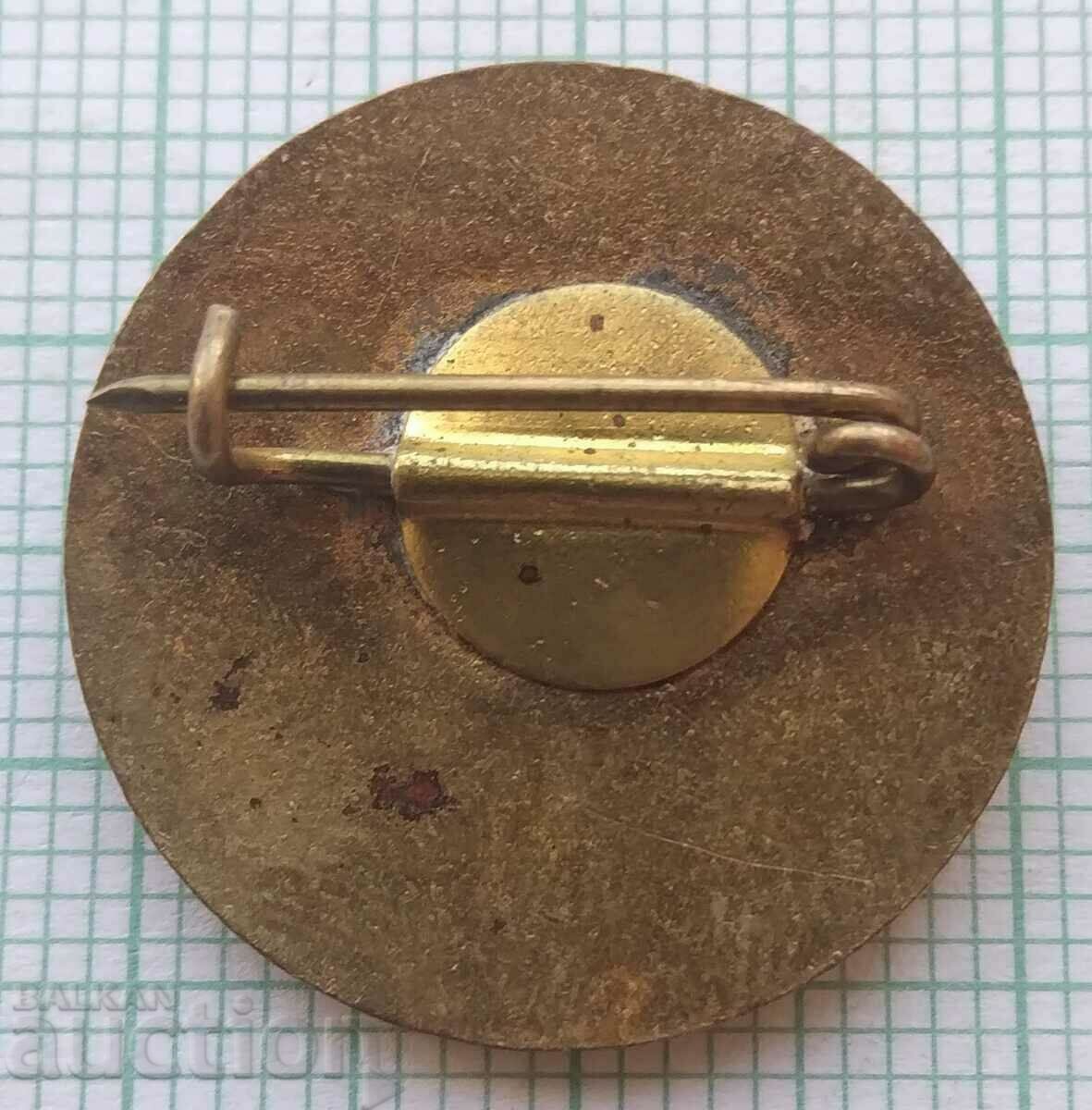 Auction 13896 Badge - 60g mine Georgi Dimitrov - bronze enamel Auction 13896 Badge - 60g mine Georgi Dimitrov - bronze enamel