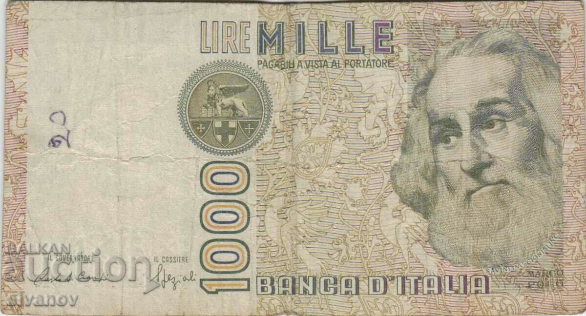 Italy 1000 Lire 1982 Banknote #5175 with price 2.49 BGN | € 1.27 Italy 1000 Lire 1982 Banknote #5175 with price 2.49 BGN | € 1.27