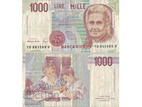 Italy 1000 Lire 1990 Banknote #5177