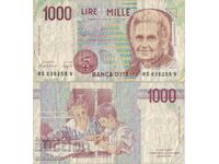 Италия 1000 лири 1990 година банкнота #5178