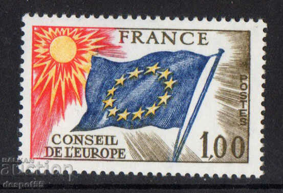 1976. Franţa. Steagul Europei și numele Franței.