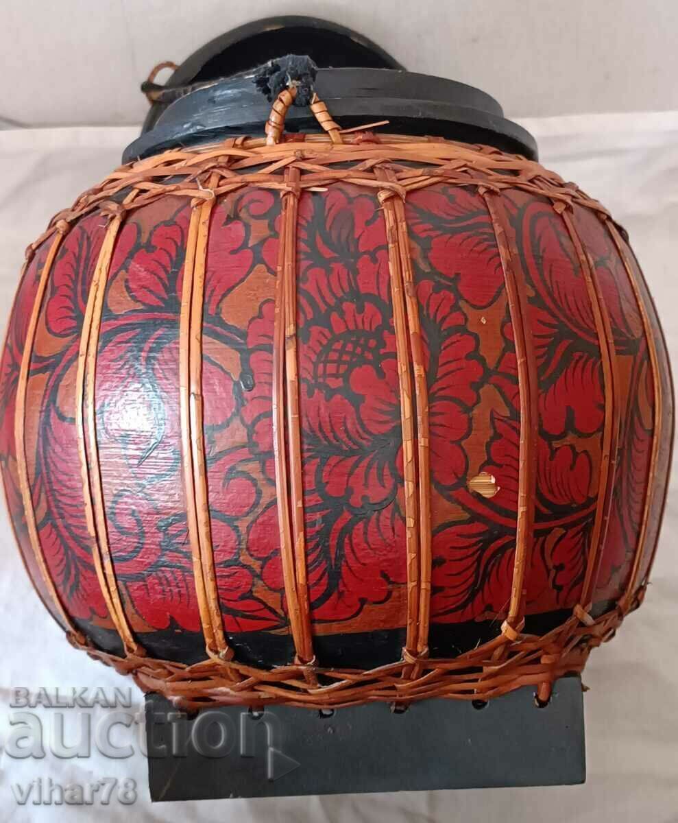 Licitație Coș de orez din ratan birmanez de la începutul secolului al XX-lea