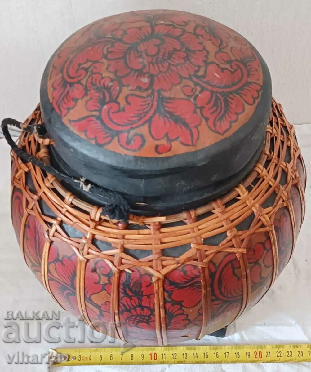 Livrarea Coș de orez din ratan birmanez de la începutul secolului al XX-lea