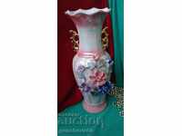 Large beautiful porcelain VASE 35 cm. Flora