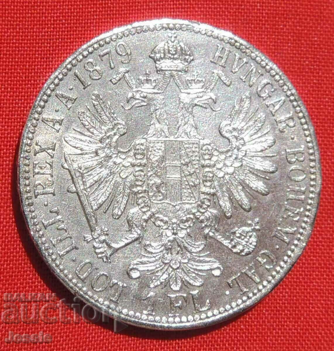 1 florin 1877 Austria-Hungary silver COMPARE AND ASSESS !