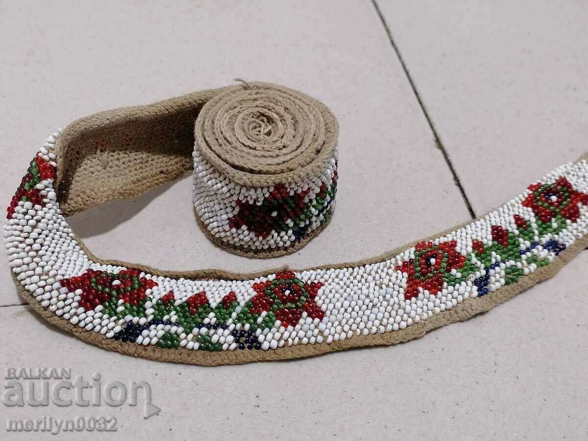 Costum de la începutul secolului XX cu centură cu mărgele - 7