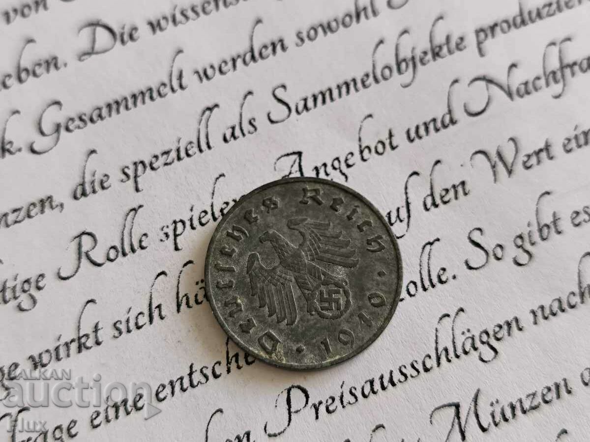 Coin - Third Reich - Germany - 10 Pfennig | 1940; series J with price 6.75 BGN | € 3.45